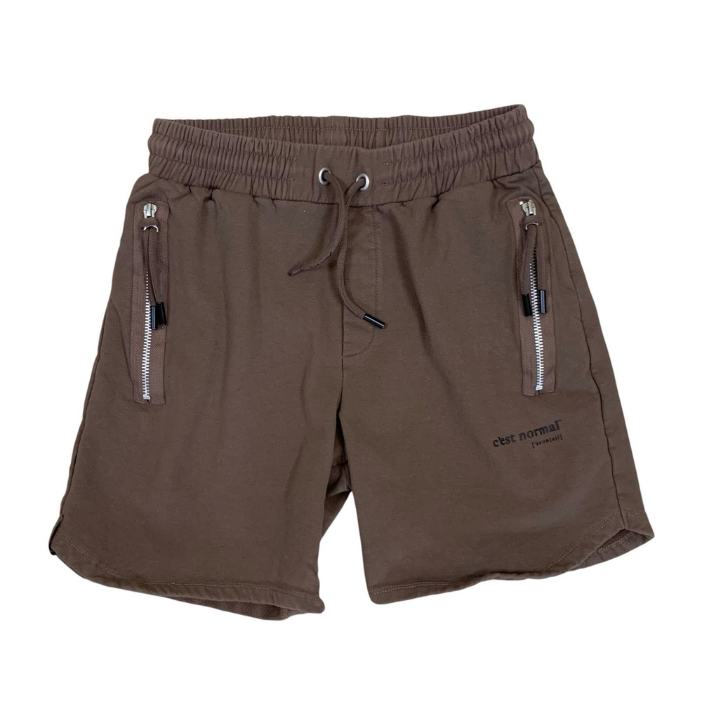 Brown Drawstring Women's Shorts